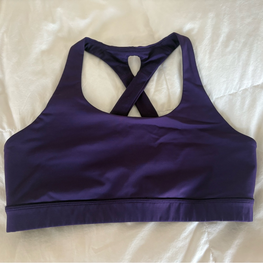 Purple Lululemon sports bra